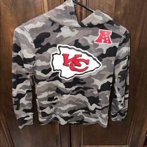 NFL Camouflage Hoodie - Black, Gray, Red